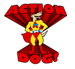 Business logo for Action Dog LLC