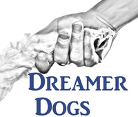 Business logo for Dreamer Dogs