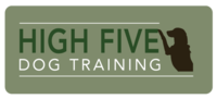 Business logo for High Five Dog Training, LLC