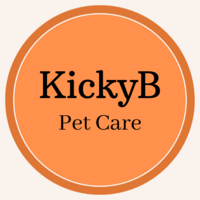 Business logo for KickyB Pet Care