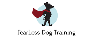 Business logo for FearLess Dog Training