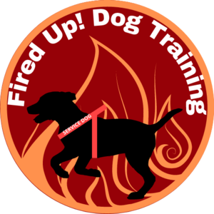 Business logo for Fired Up! Dog Training