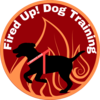 Business logo for Fired Up! Dog Training