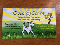 Business logo for Cloud 9 Canine