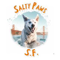 Business logo for Salty Paws SF
