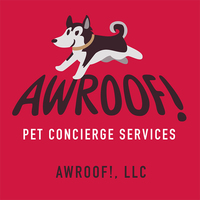 Business logo for AWROOF!, LLC Pet Concierge Services