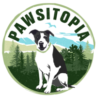 Business logo for Pawsitopia